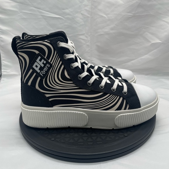 NEW PF Flyers Let It Flow Allston x Chillhouse Hi Top Platform Lace Up Shoes - Picture 2 of 9
